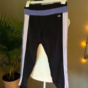 Champion Black Color Block Leggings